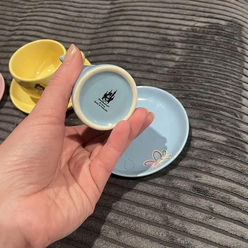 Princess Tea Partial Set Cups & Saucers Disney Parks Made In Thailand See Pics